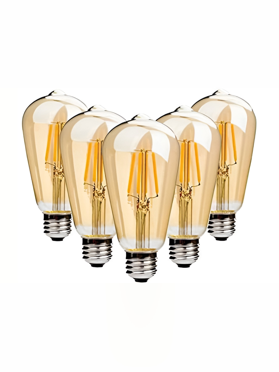 SPARK WORLD white 5 Pieces 4 W Decorative E27 LED Bulb