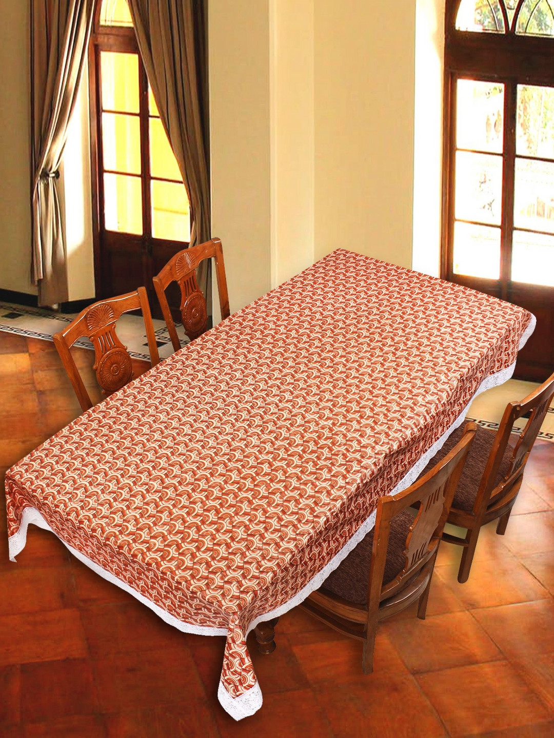 Aura Red 6 Seater Rectangle Table Cover
