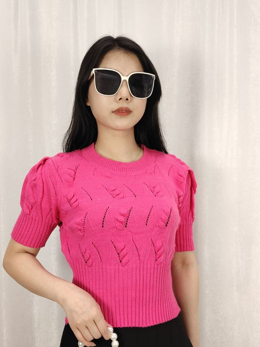 StyleCast Girls Woven Printed Short Sleeves Tank Top