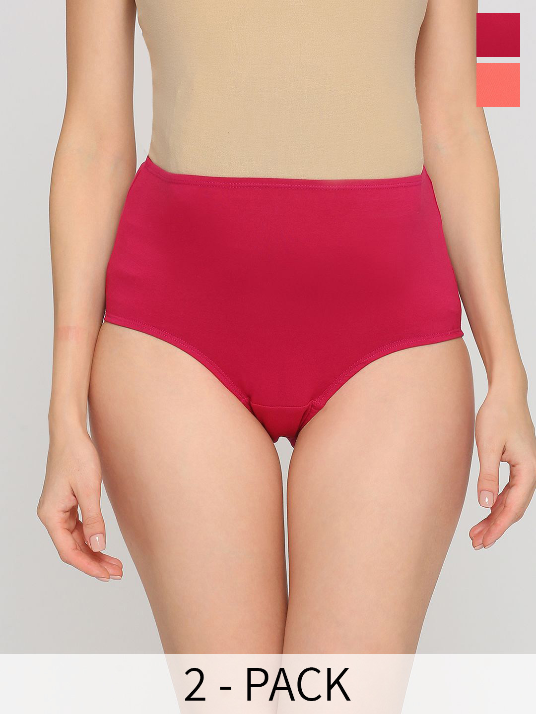 Evamomies Pack Of 2 Cotton High Waist Maternity Briefs