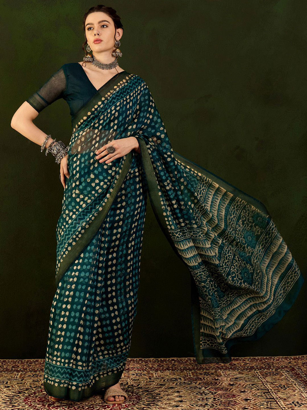 Mitera Ethnic Motifs  Bagh Saree