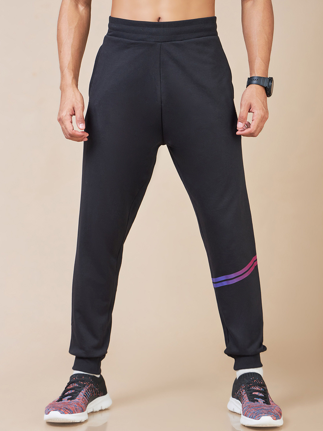 CULT Men Striped Workout Joggers