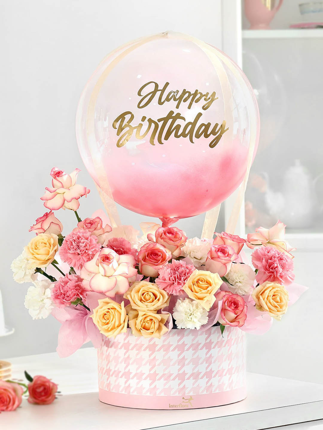 IGP Pink Fresh Flowers Basket