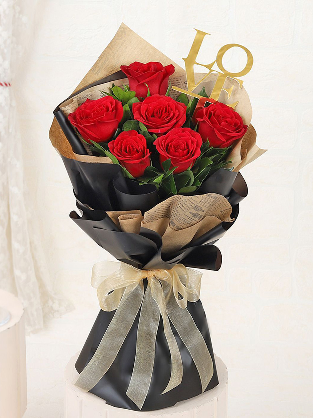 IGP Red Roses 6 Pieces Fresh Flower Bouquet