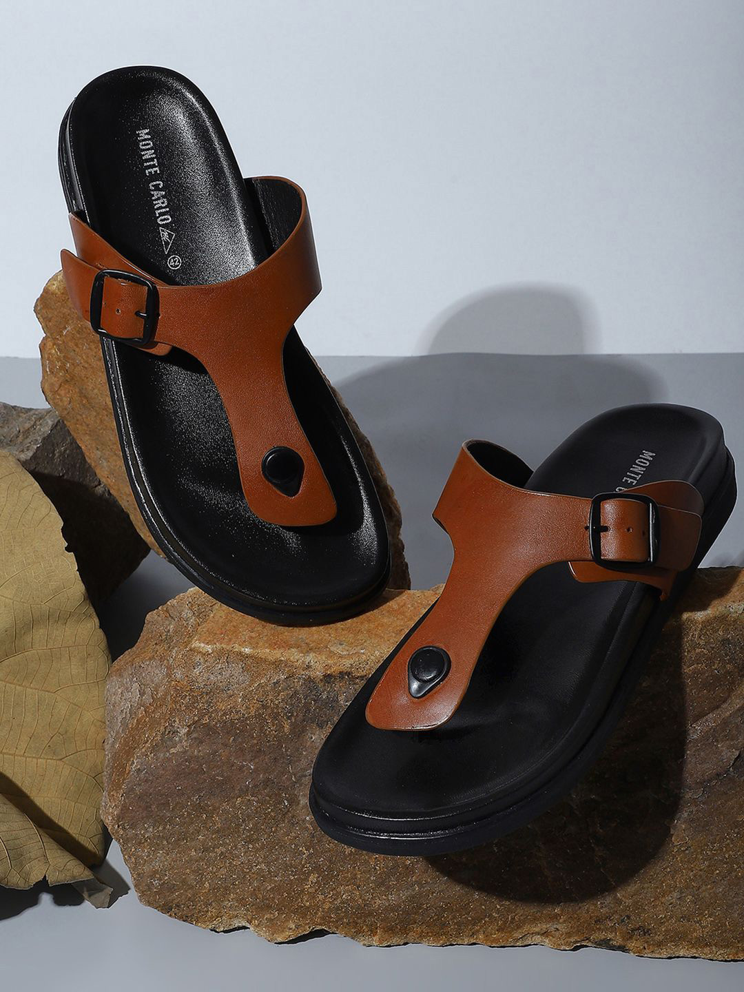 Monte Carlo Men Leather Comfort Sandals