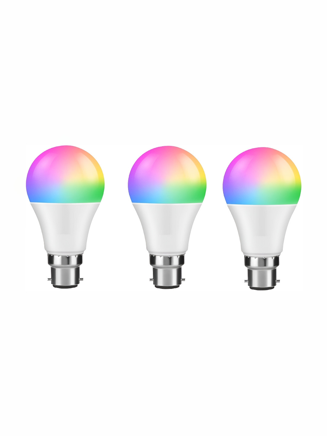 SPARK WORLD White & Red 3 Pieces Contemporary Semi Sphere LED Bulbs