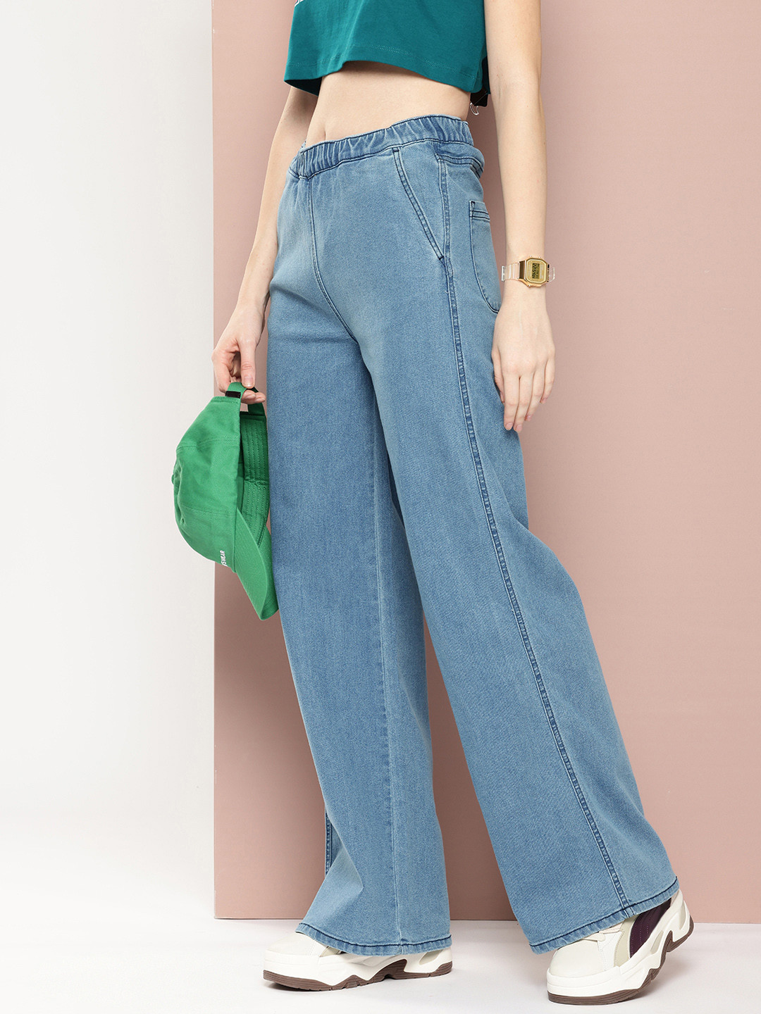 Harvard Women Base Straight Fit Stretchable Jeans