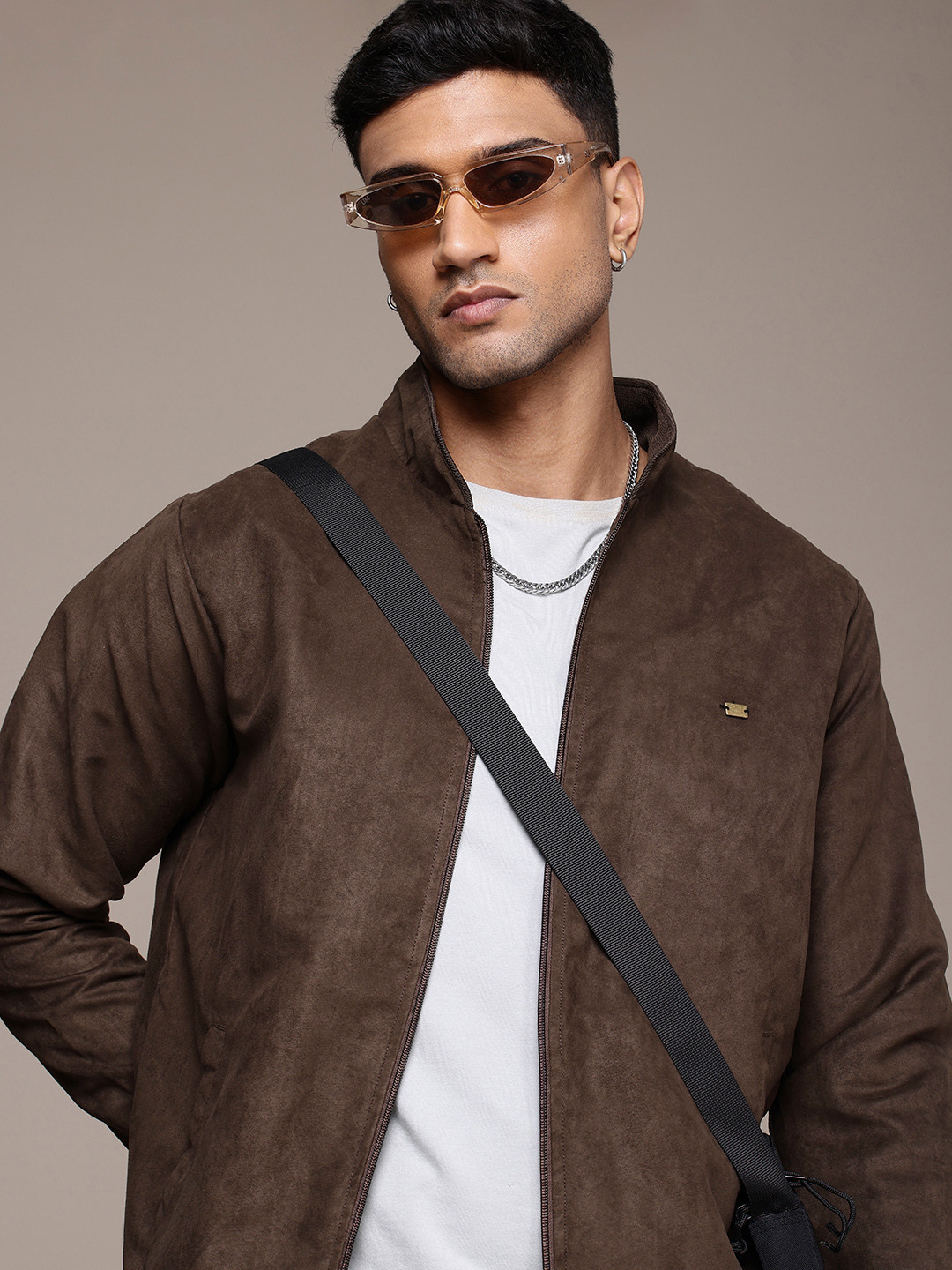 The Roadster Life Co. Velvet Finish Bomber Jacket