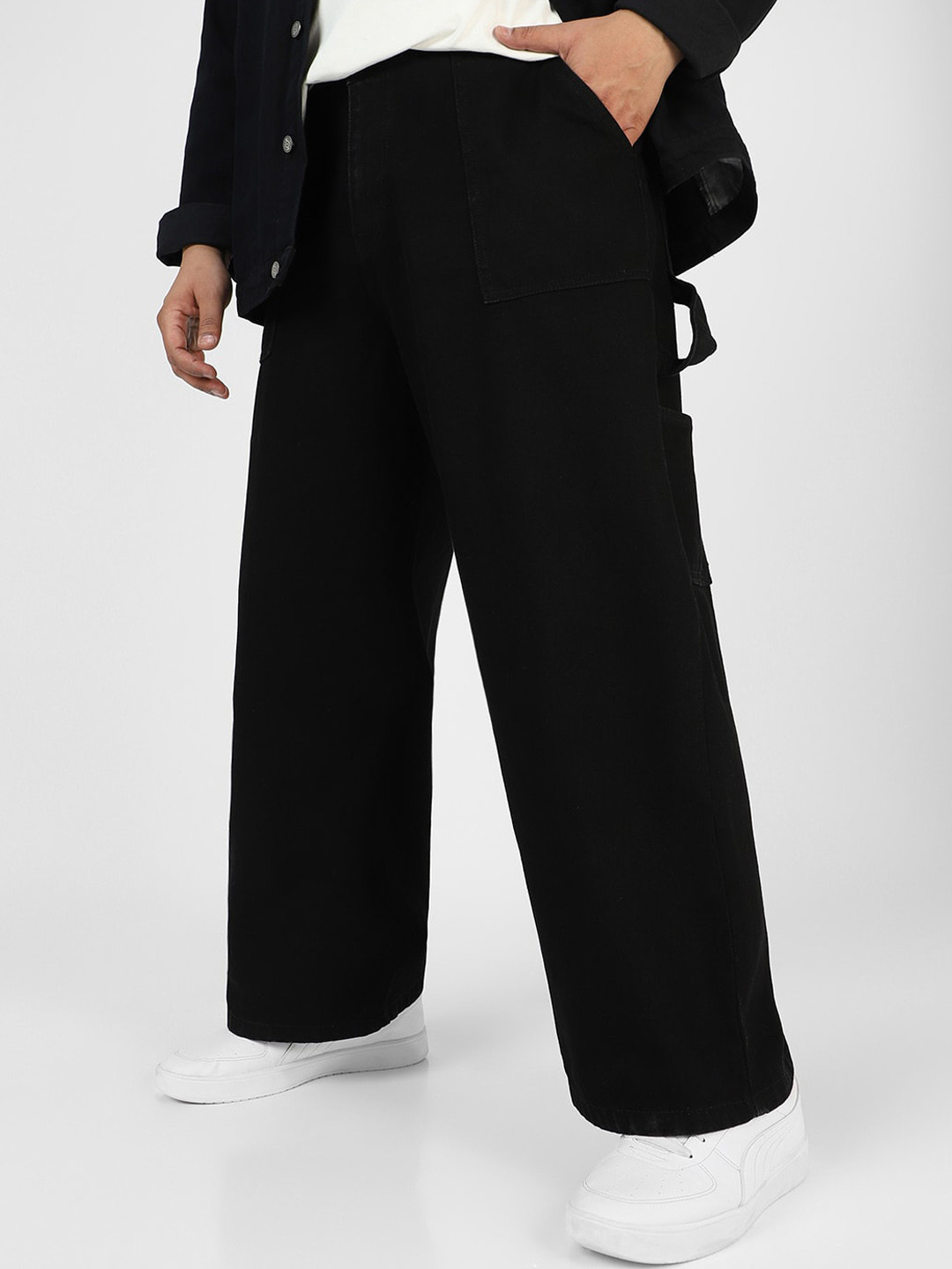 Urbano Plus Baggy Fit Cargo Carpenter Jeans