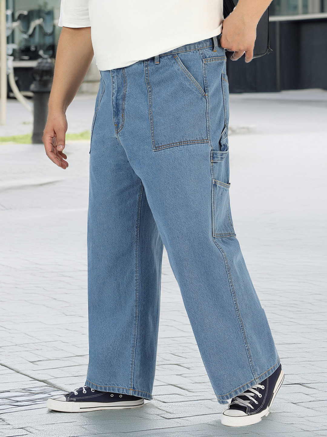 Urbano Plus Baggy Fit Cargo Carpenter Jeans