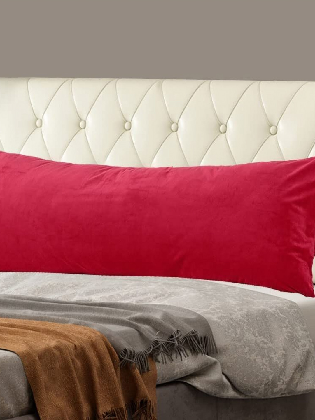 Cottonfry Red Velvet Rectangle Pillow Cover