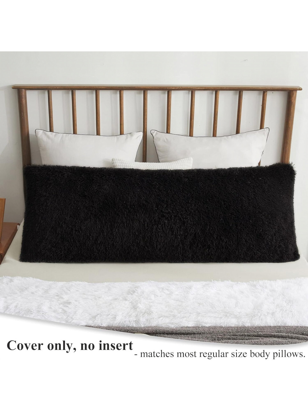Cottonfry Black Velvet Rectangle Pillow Cover