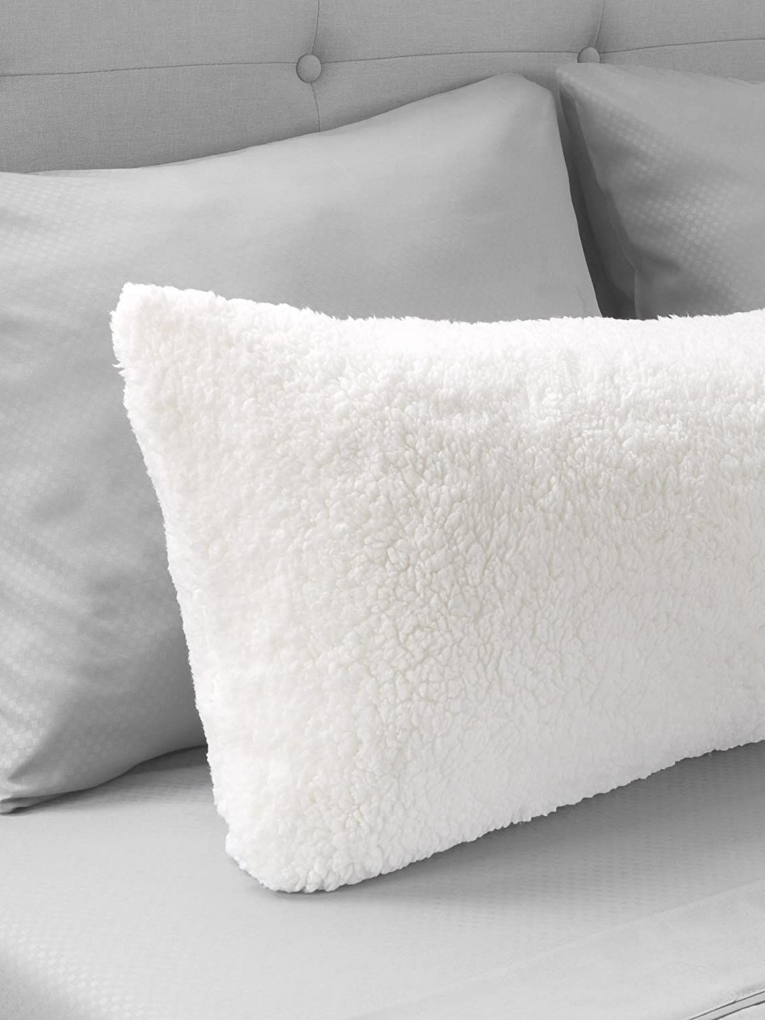 Cottonfry White Rectangle Body Pillow Covers
