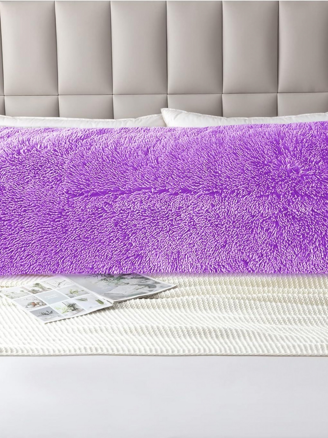 Cottonfry Lavender Velvet Rectangle Pillow Cover