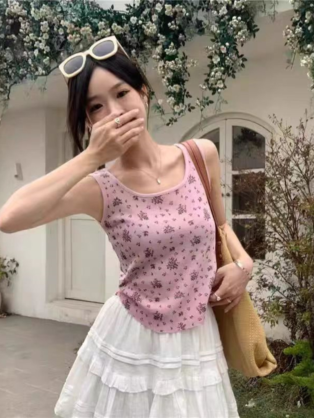 StyleCast Girls Floral Printed Tank Top