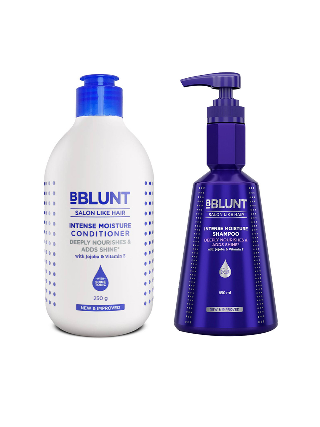 BBLUNT Set of Intense Moisture Shampoo 650 ml + Conditioner 250 g