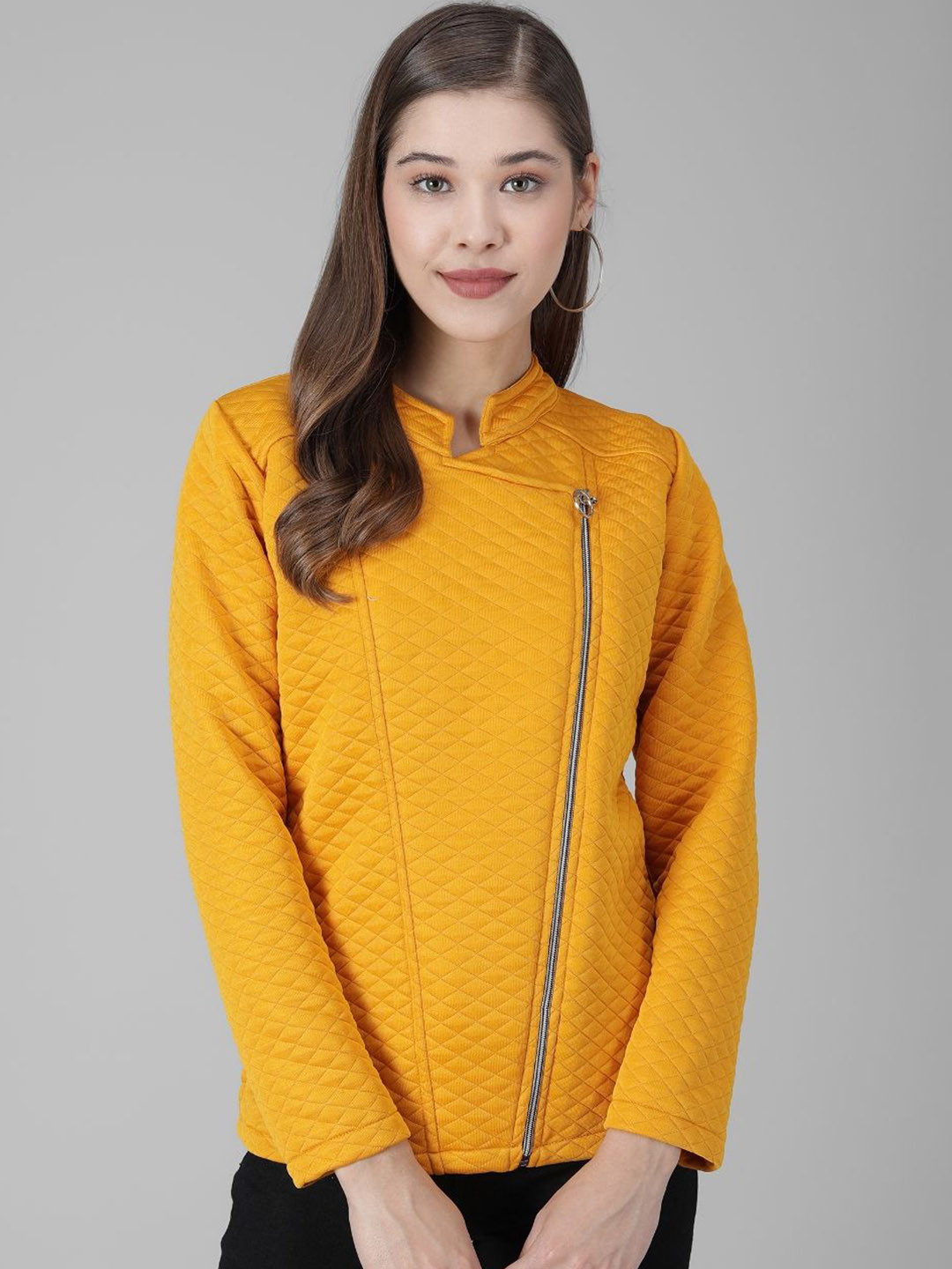 TANDUL Lightweight Velvet Quilted Jacket