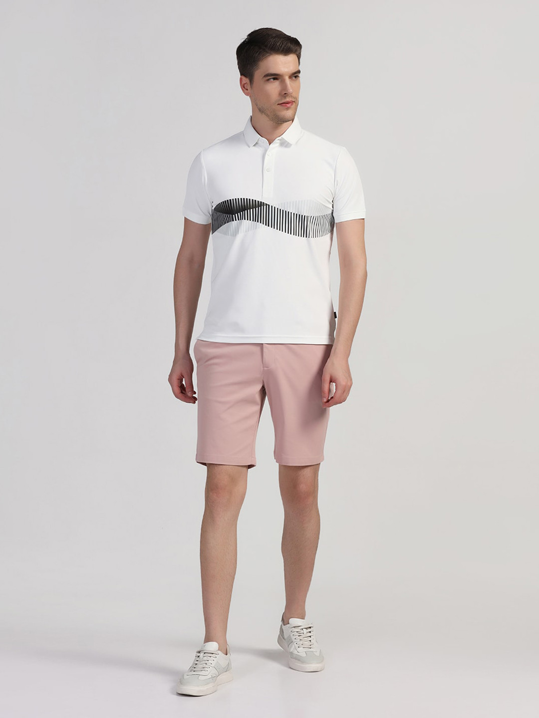 Blackberrys Men White Solid TechPro Polo Tshirts