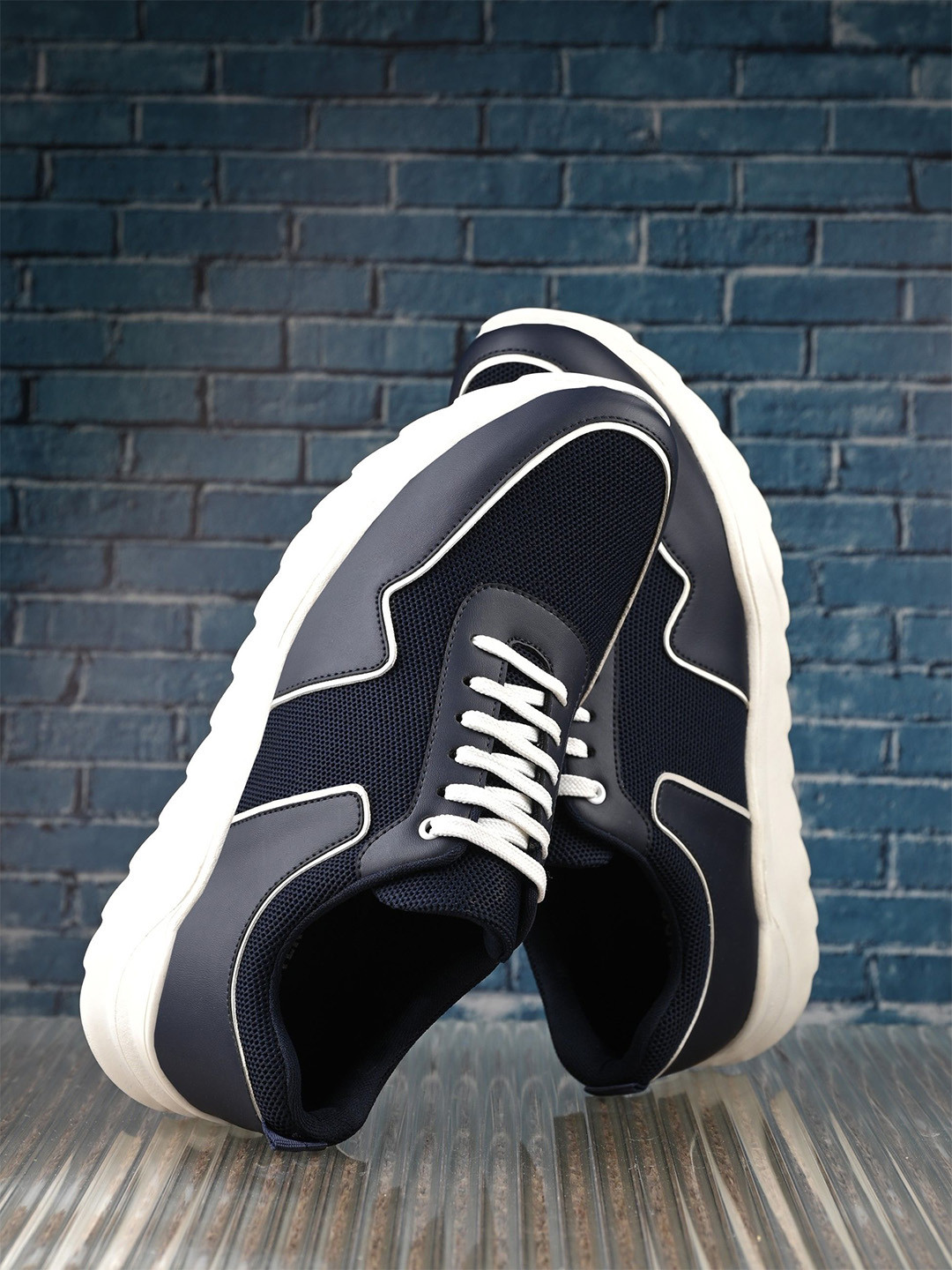 The Roadster Lifestyle Co. Men Blue Lace-Up Running Sports Shoes