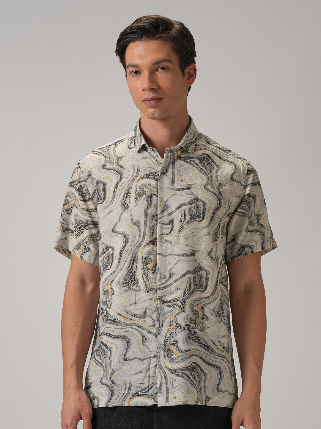 Banana Club Classic Slim Fit Floral Printed Casual Shirt