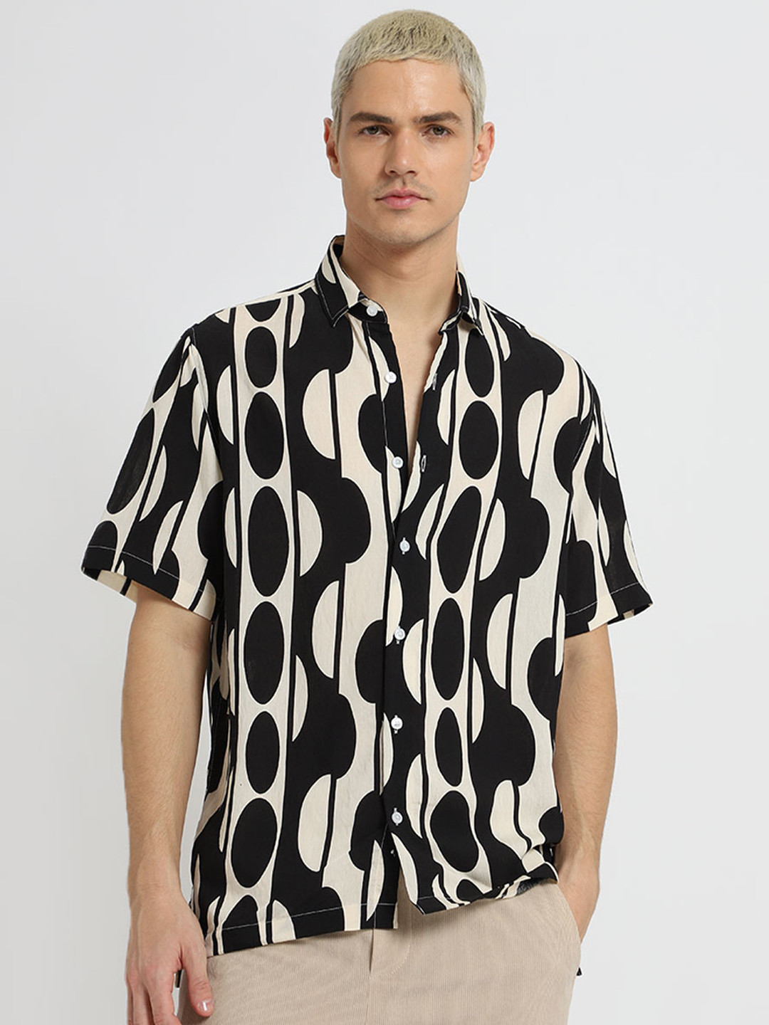 Banana Club Classic Slim Fit Printed Casual Shirt