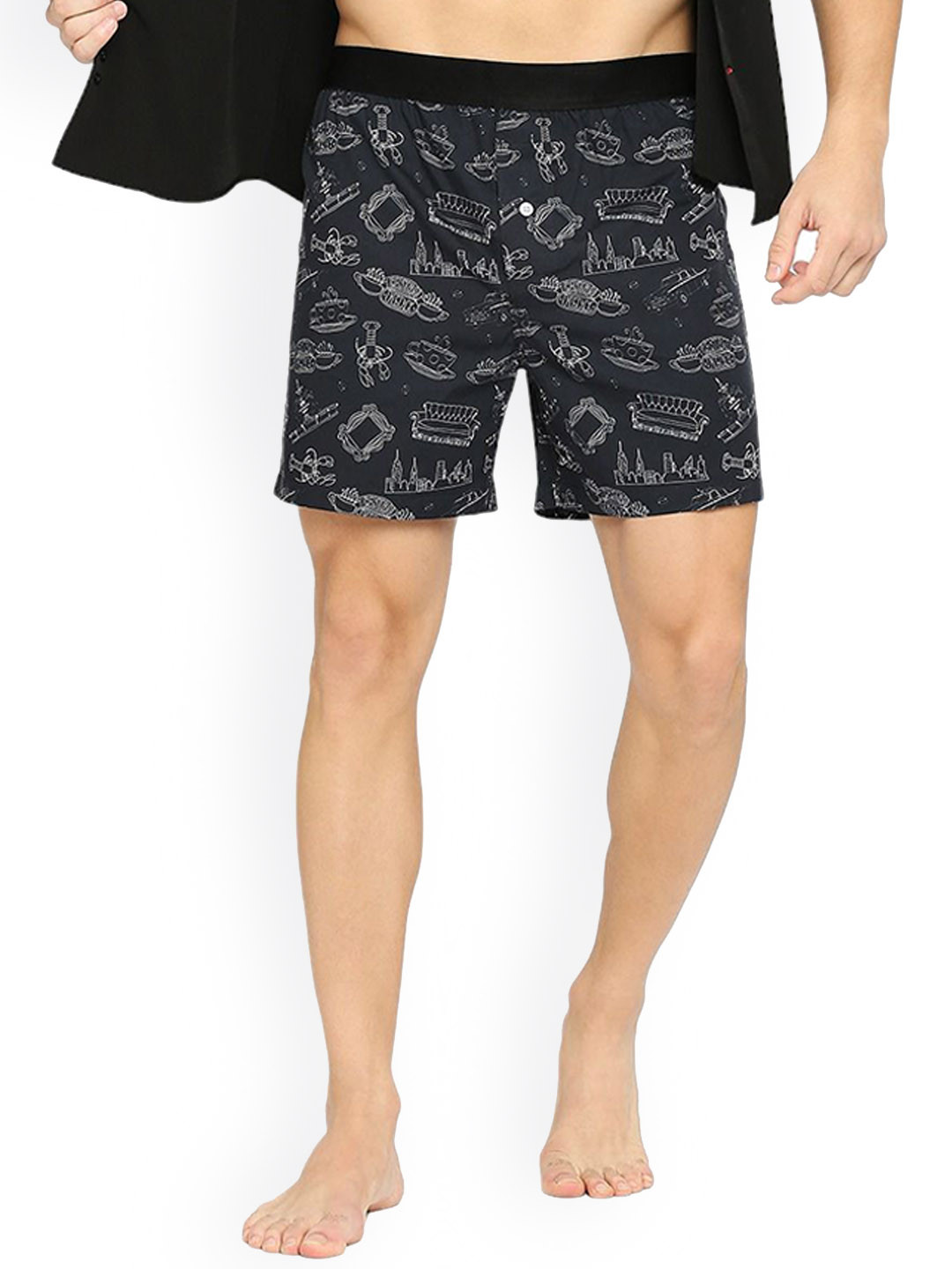 BZ INNERWEAR Printed Pure Cotton Boxers WB-FRND-CBX-06-S