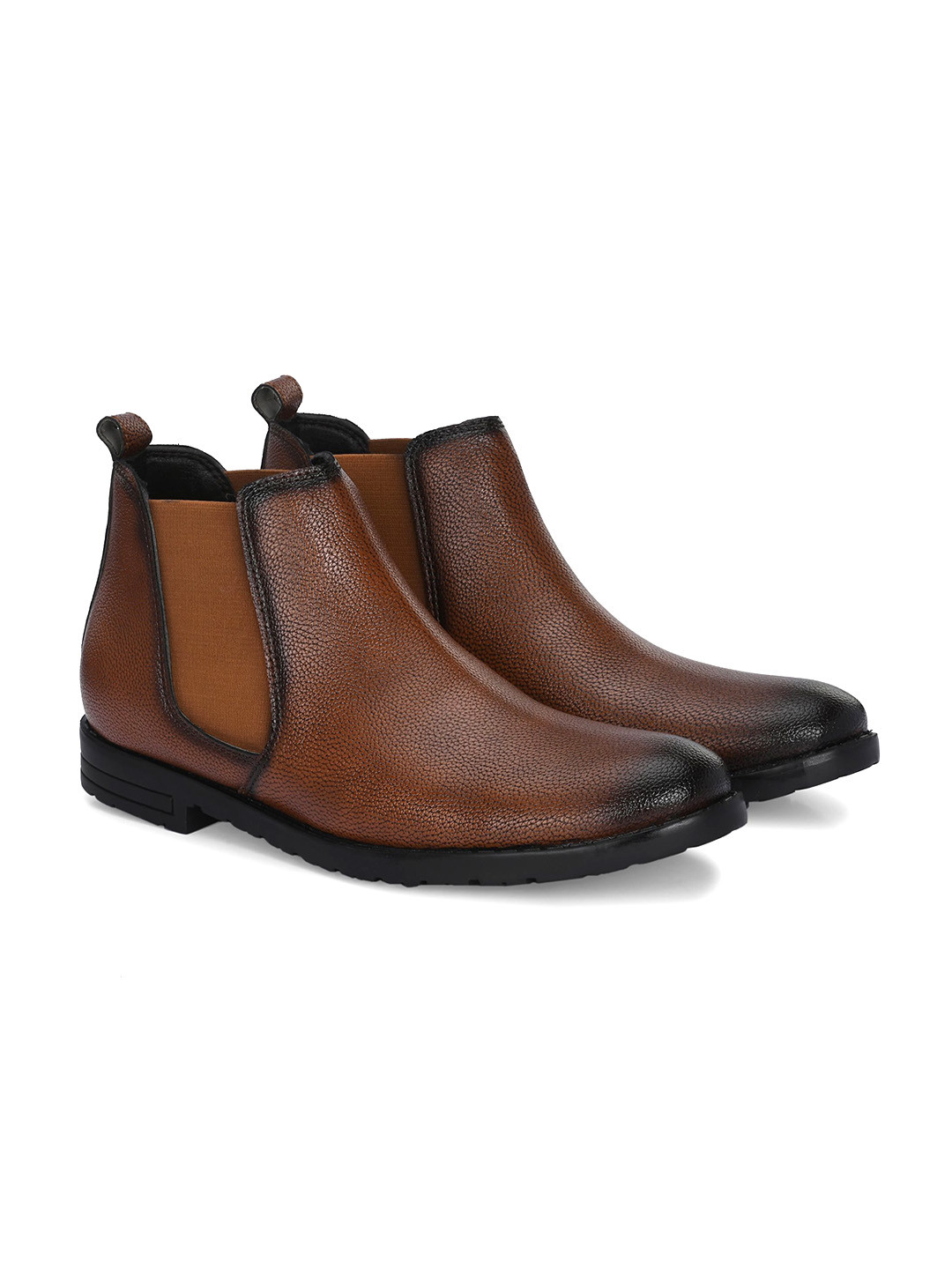 Vellinto Men Casual Block-Heeled Chelsea Boots