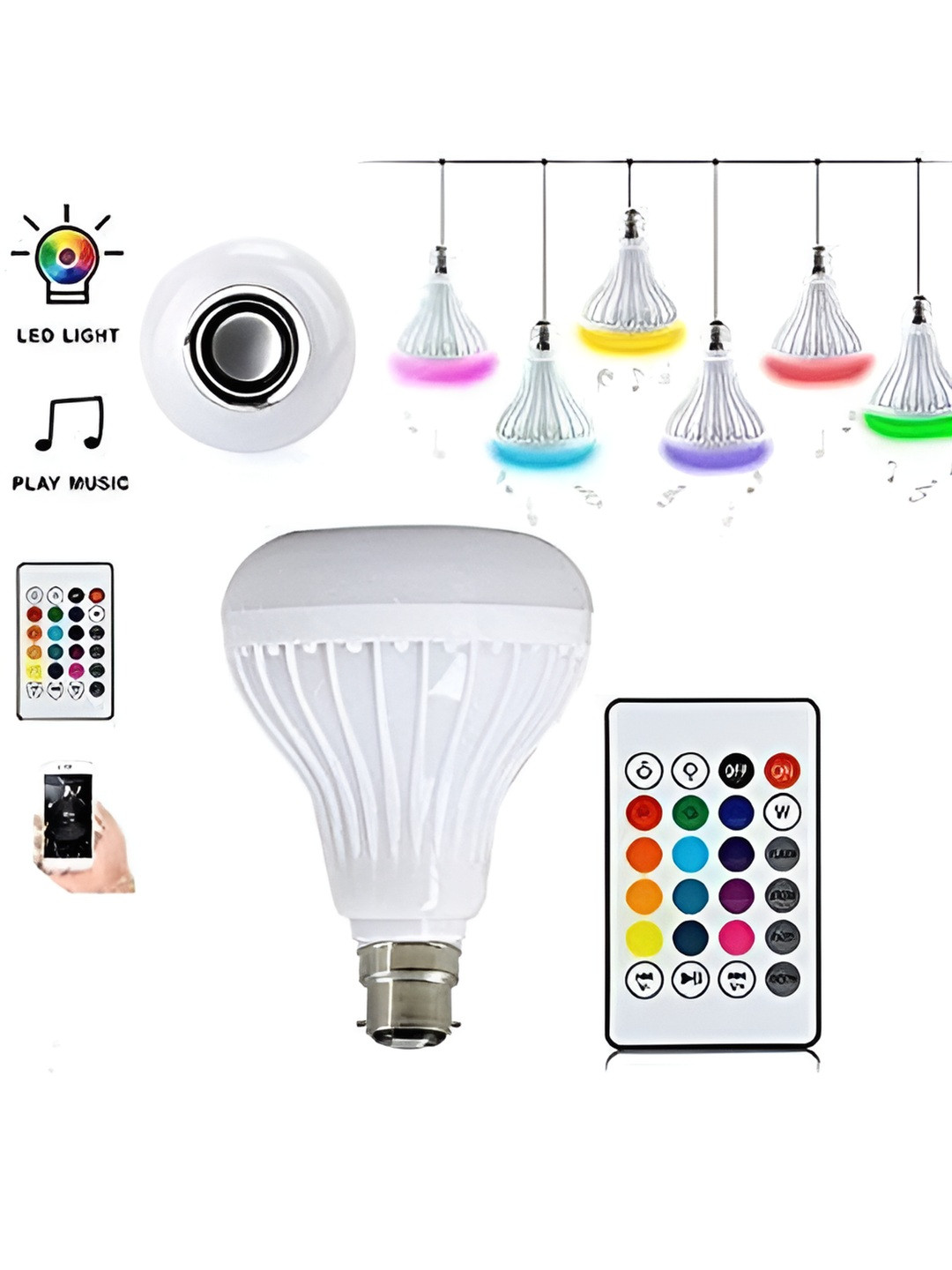 SPARK WORLD White LED Smart Music Bulb