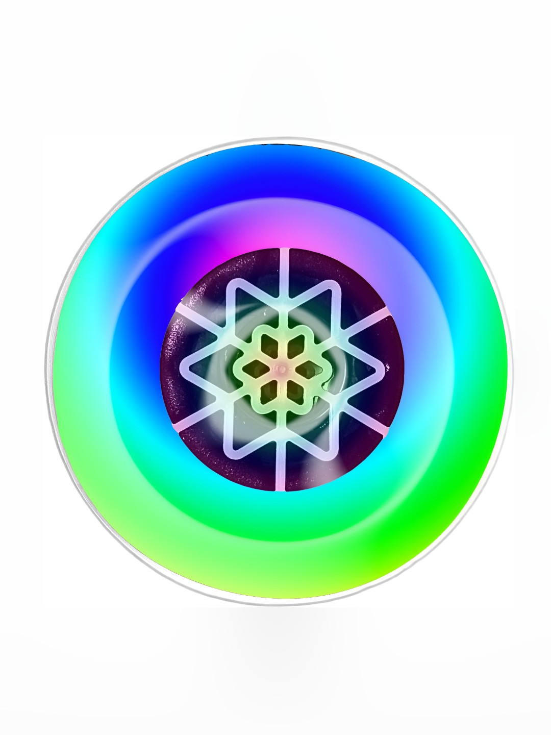 SPARK WORLD White & Red Bluetooth Speaker With Remote Control LED Smart Light