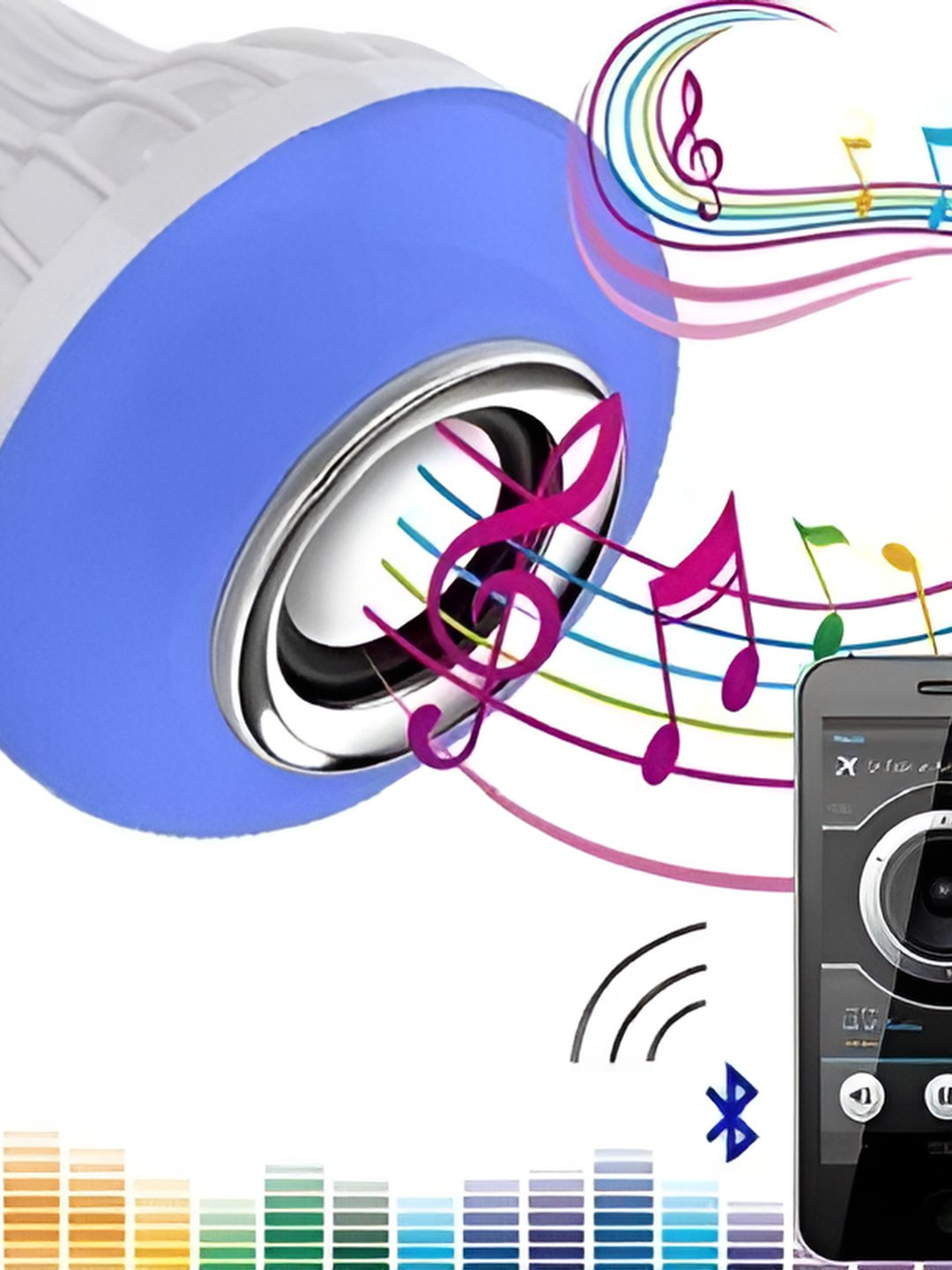 SPARK WORLD White RGB LED Smart Light Bulb