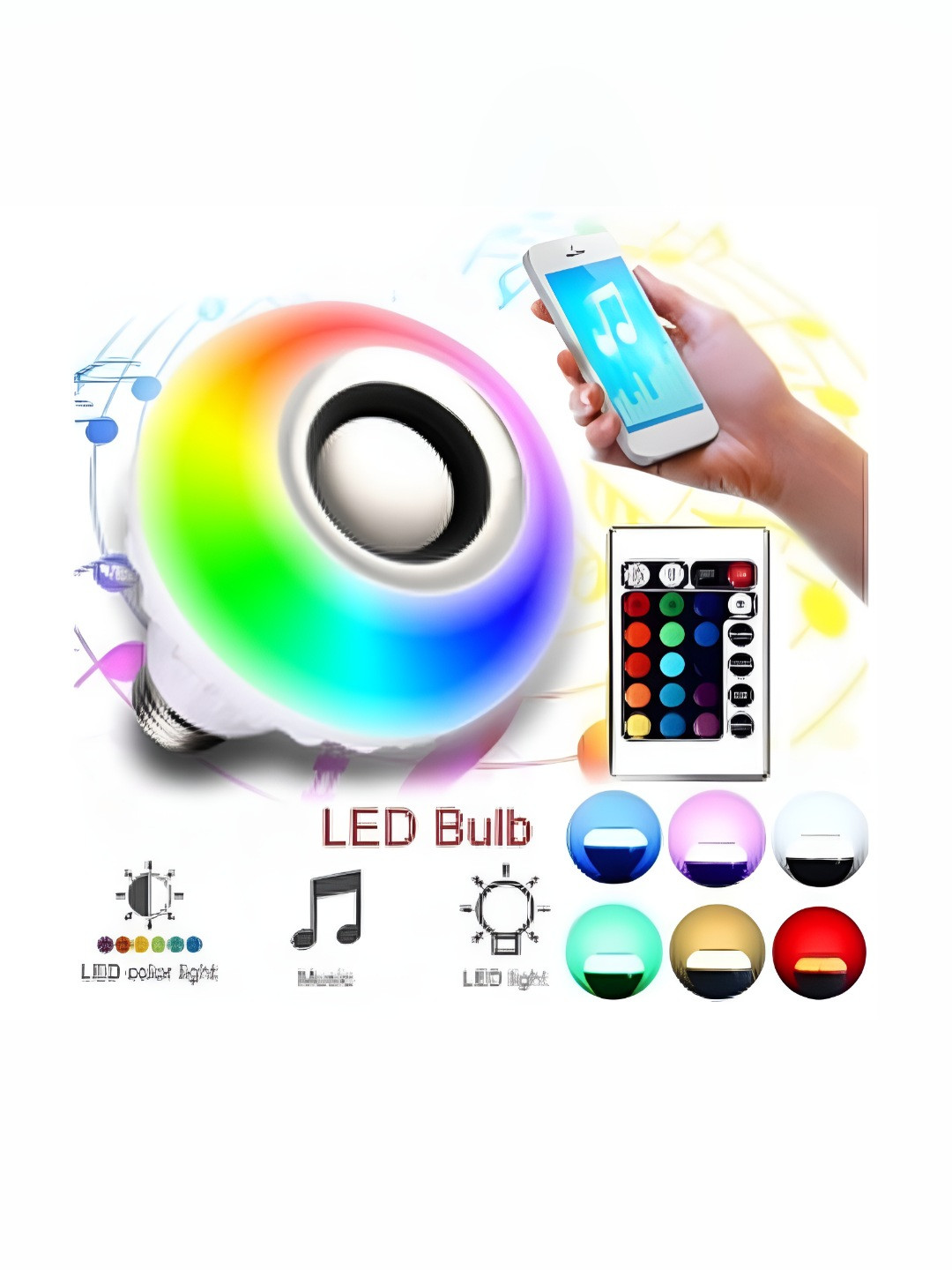 SPARK WORLD White LED Smart Bulb