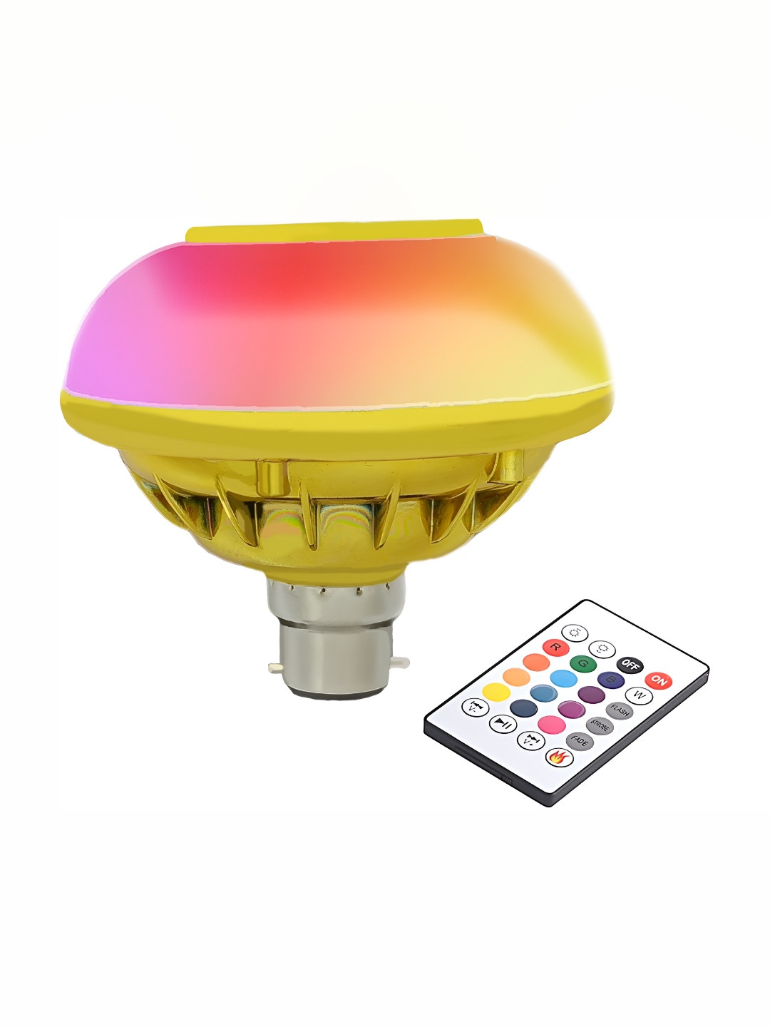 SPARK WORLD Gold Toned Wireless Remote Controller LED Bulb