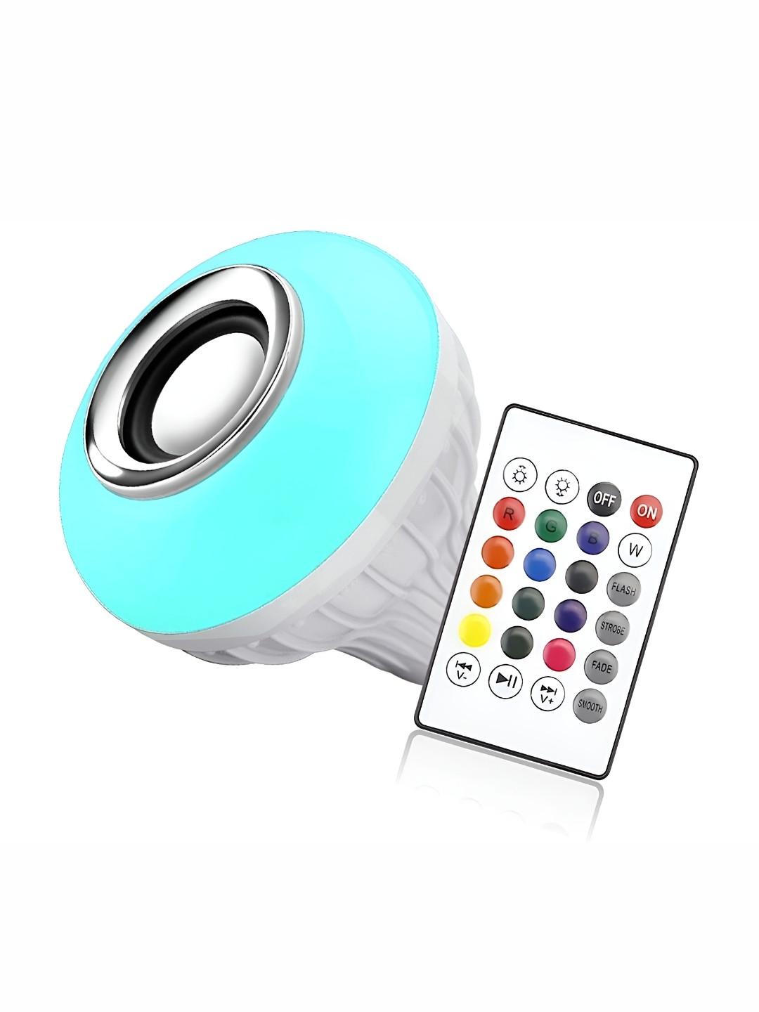 SPARK WORLD White LED Bluetooth Speaker Remote Control Color Changing Smart Bulb