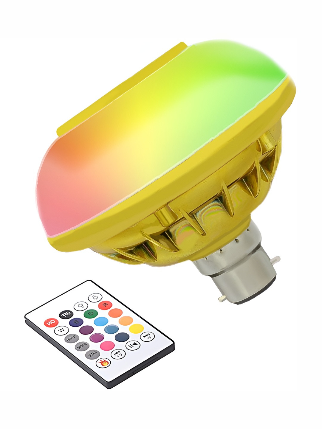 SPARK WORLD Gold Wireless Music Playing Remote Controller LED Bulb