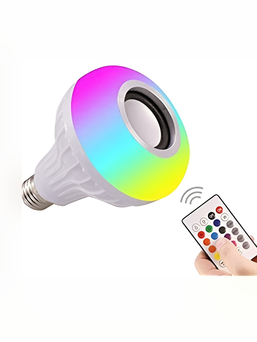 SPARK WORLD White Bluetooth Speaker LED Smart Light