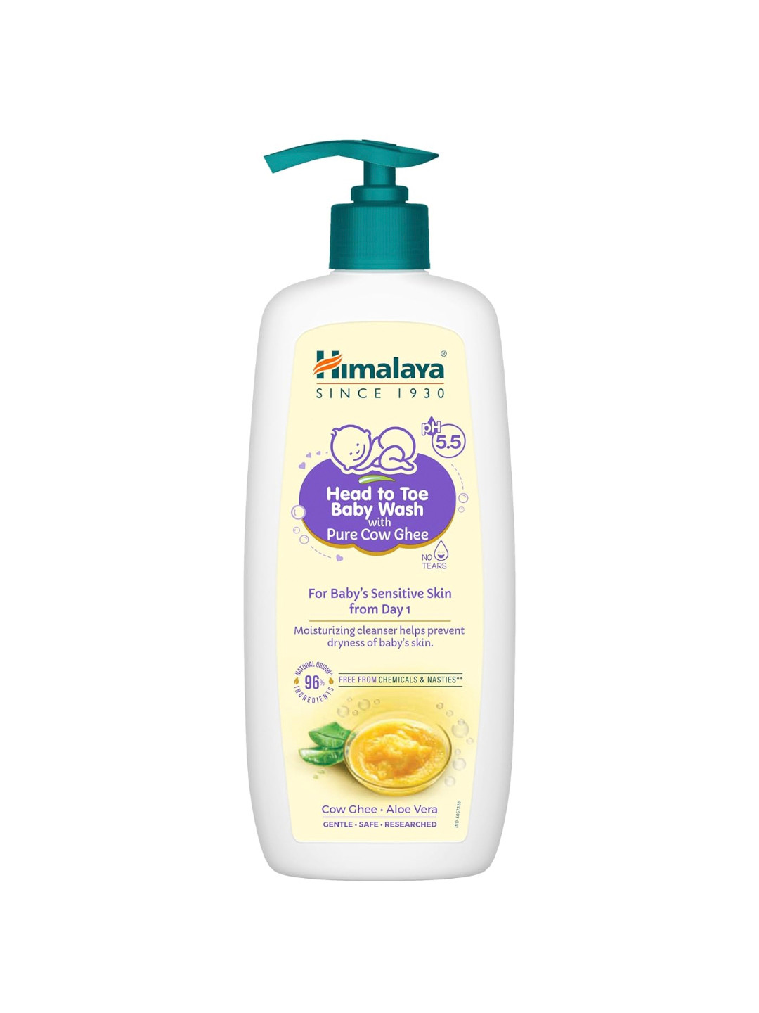 Himalaya Head To Toe  Wash With Pure Cow Ghee & Aloe Vera - 400ml