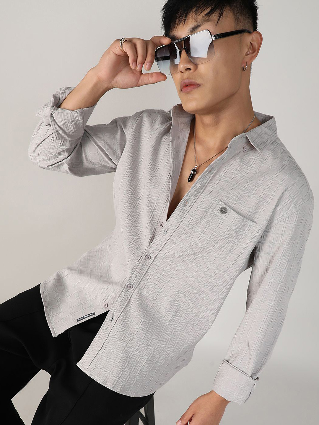Campus Sutra Comfort Striped Casual Shirt