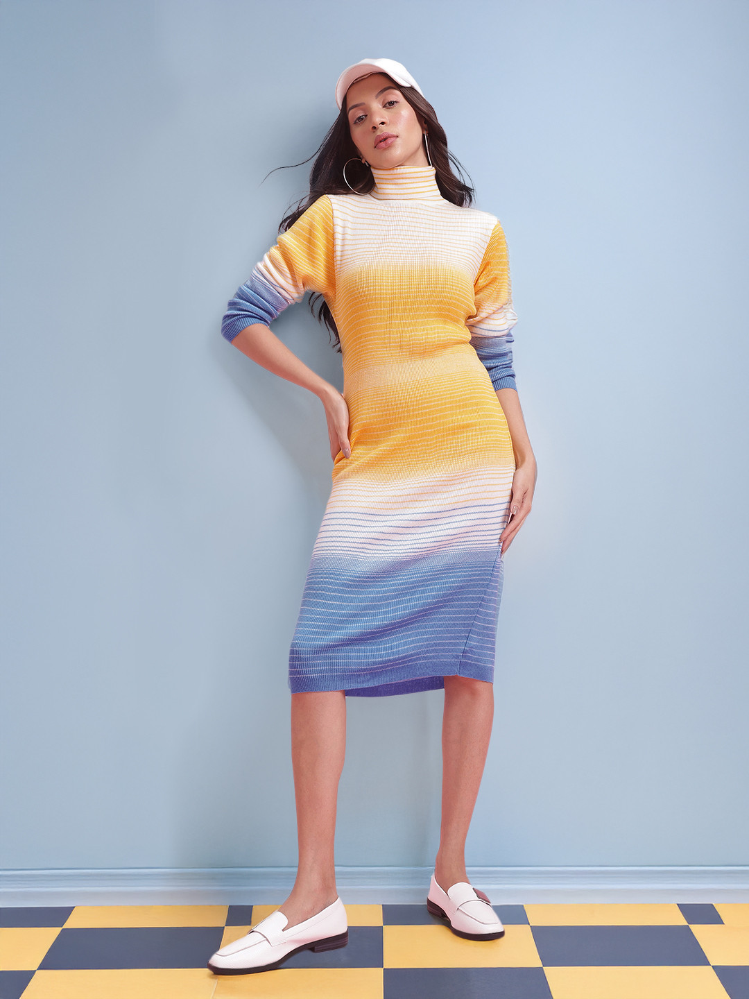 DressBerry Striped Jumper Midi Dress