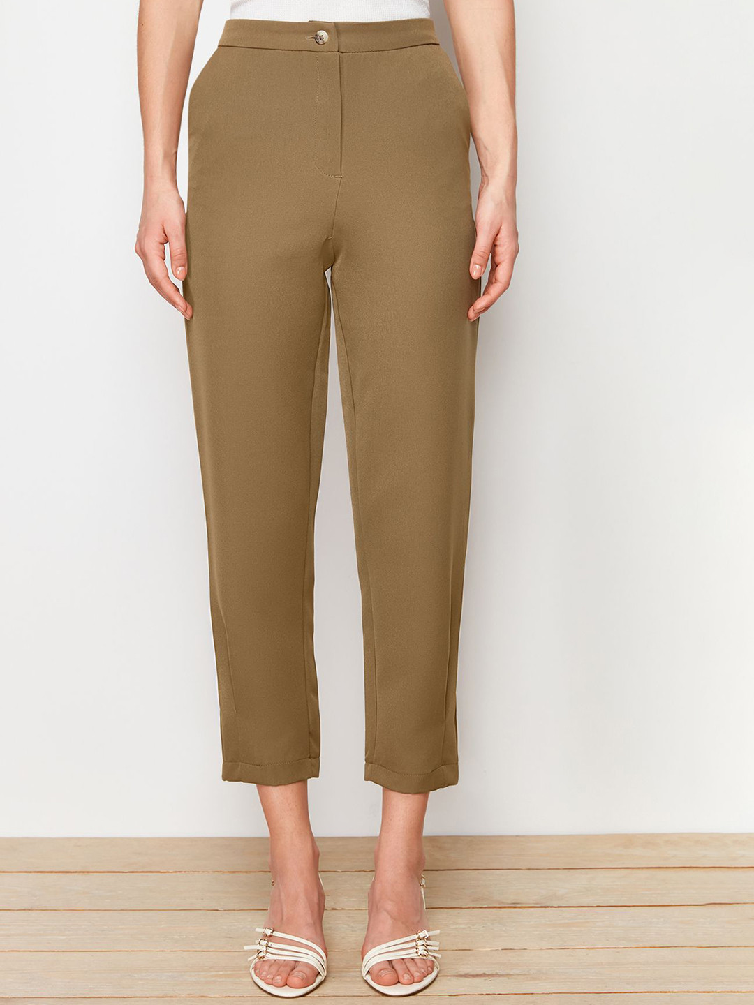 Trendyol Women Mid-Rise Chinos Trouser