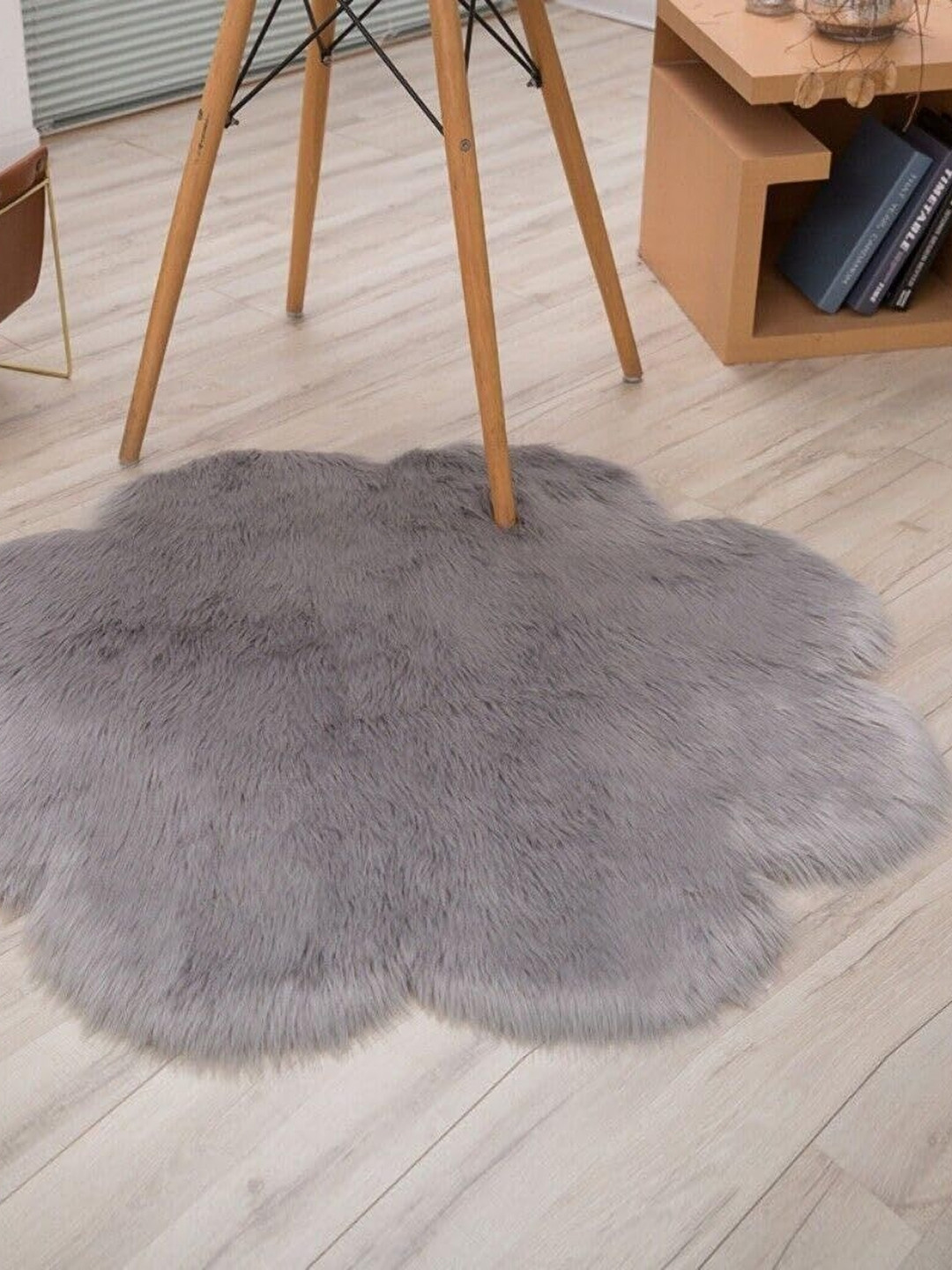 Cottonfry Grey Anti-Skid Vintage Carpet