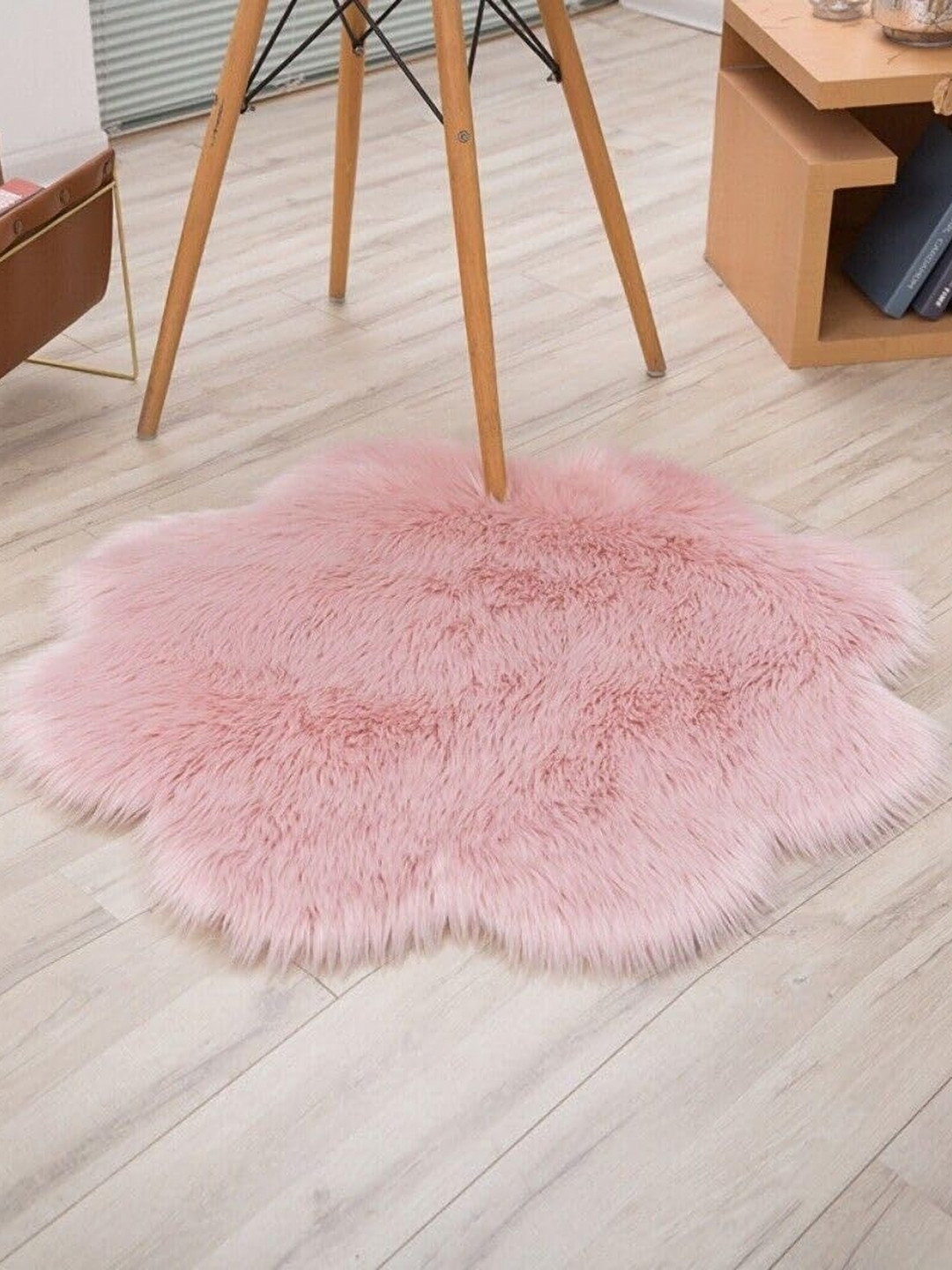Cottonfry Pink Anti-Skid Vintage Carpet