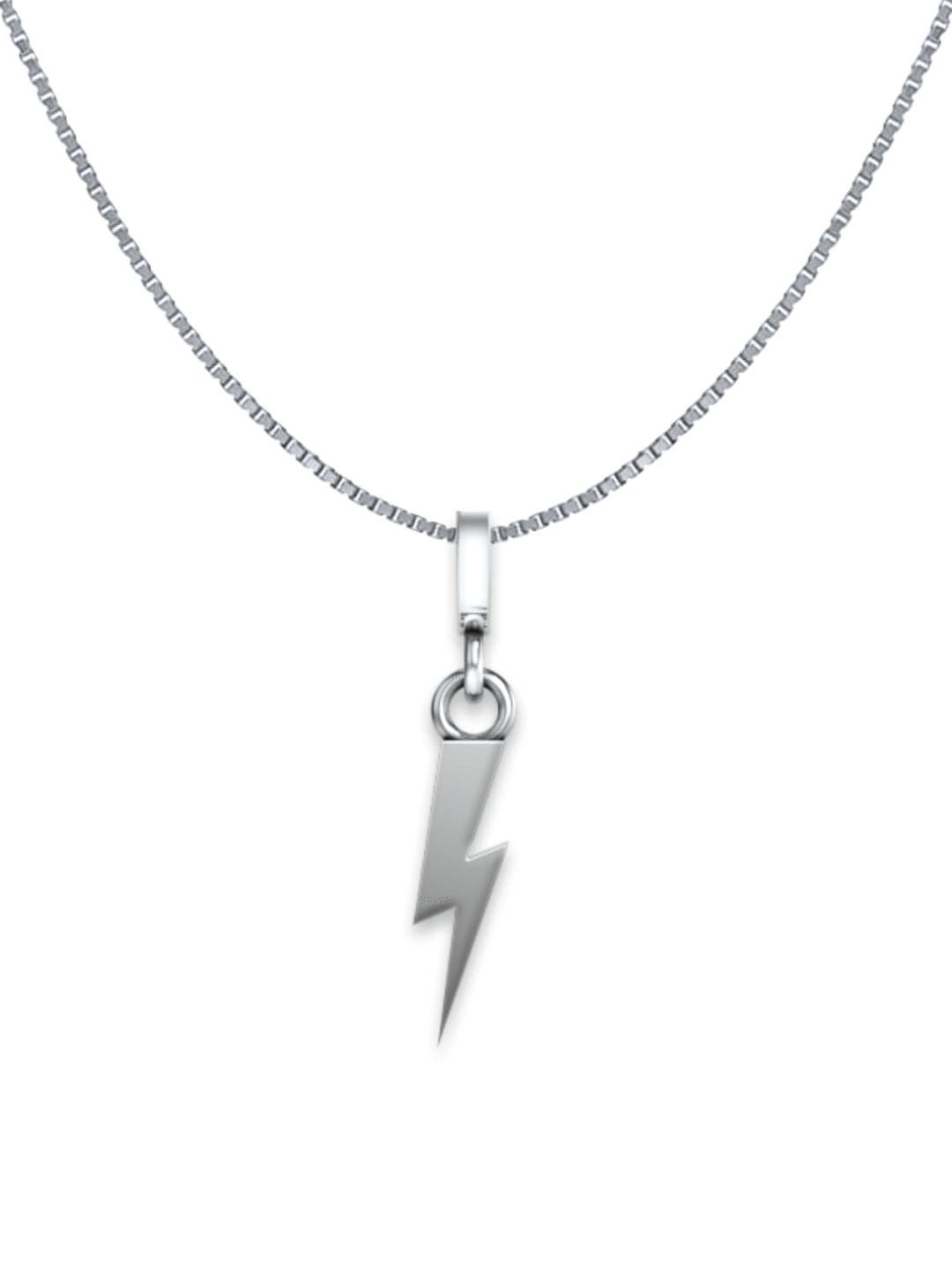 HighSpark 925 Sterling Silver Quirly Pendant with Chain