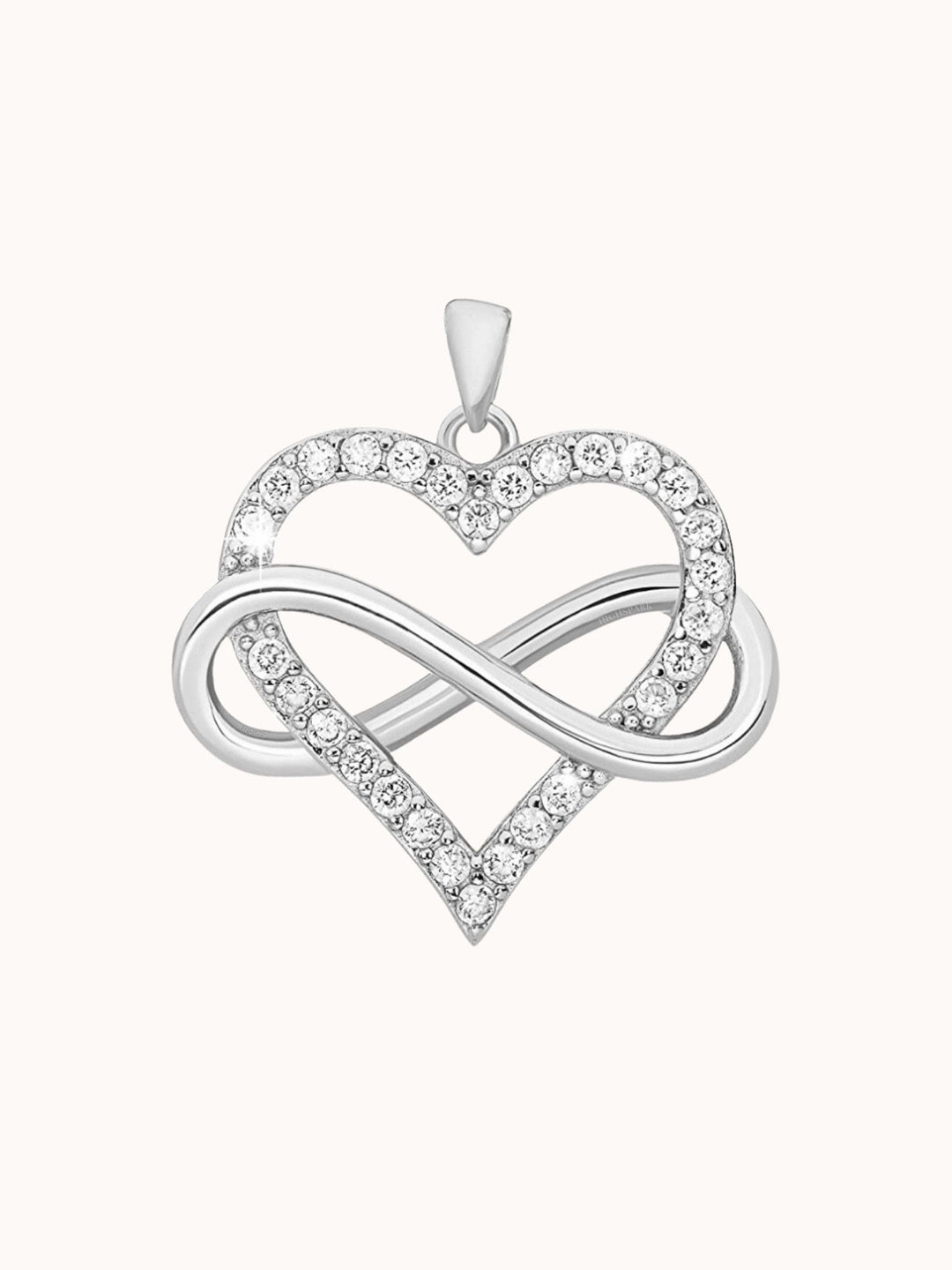 HighSpark 925 Silver Sterling Intertwined Infinite Love Pendant