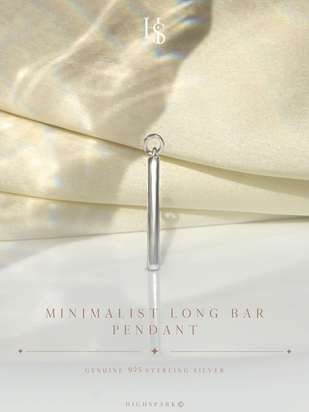 HighSpark 925 Sterling Silver Contemporary Pendant