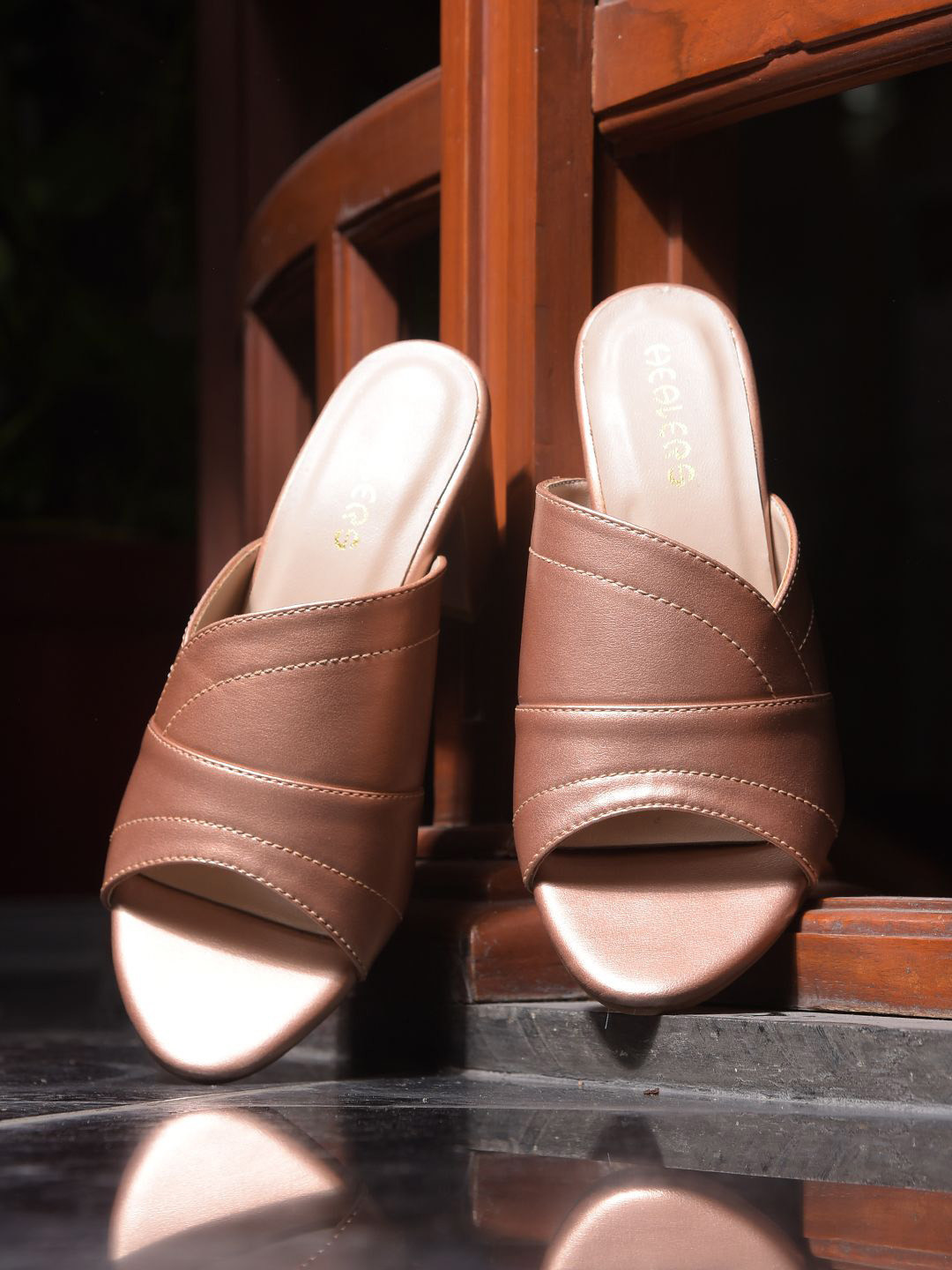 Liberty Open Toe Block Heels