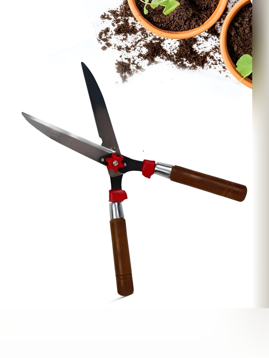 Cinagro Brown Wooden Hedge Shear