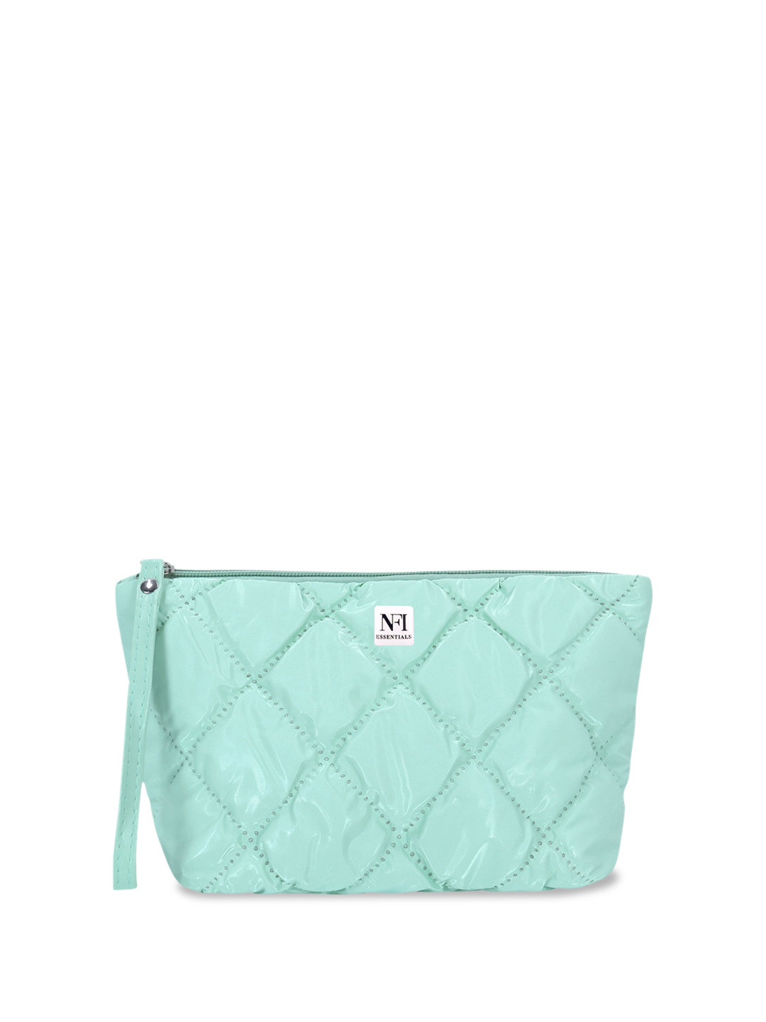 NFI essentials Textured Makeup Pouch - Turquoise Blue