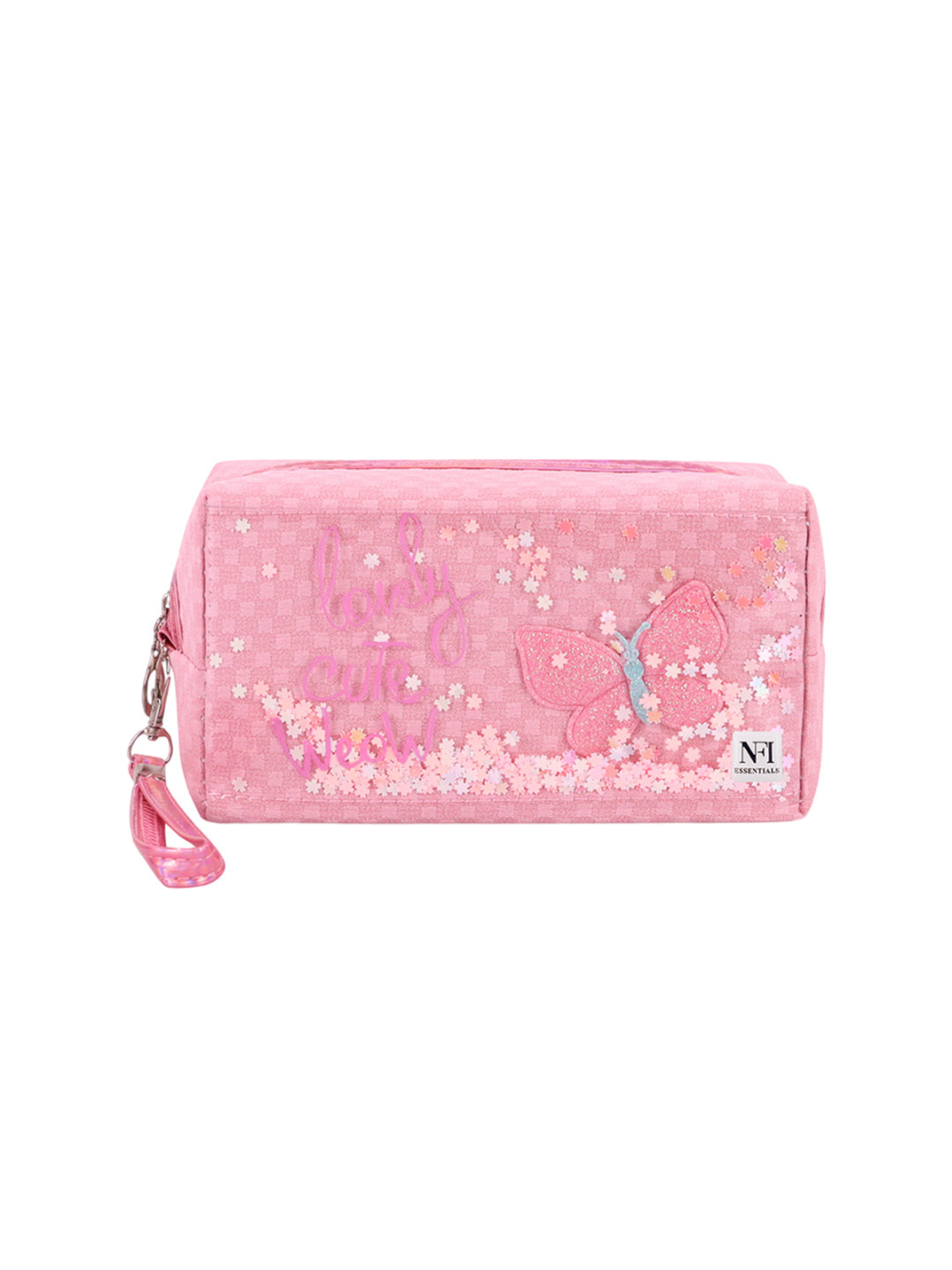 NFI essentials Makeup Pouch with Zip Closure - Pink