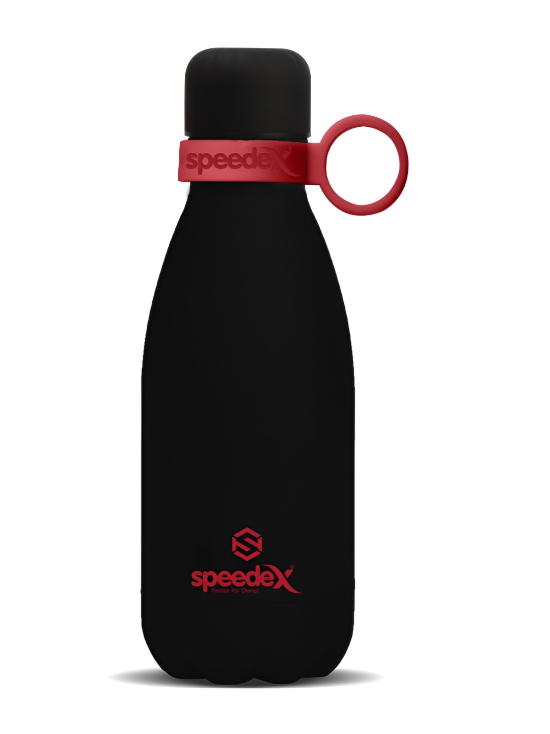 Speedex Nightingale Black Brand Logo Stainless Steel BPA Free Flask - 350ml