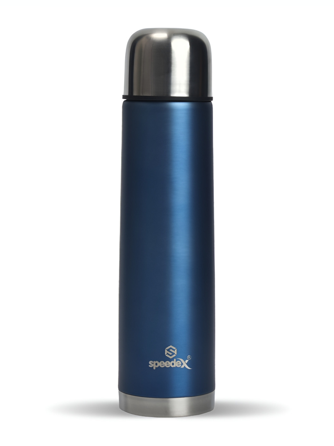 Speedex Flasq Blue Brand Logo Stainless Steel Spill Proof Flask - 500ml